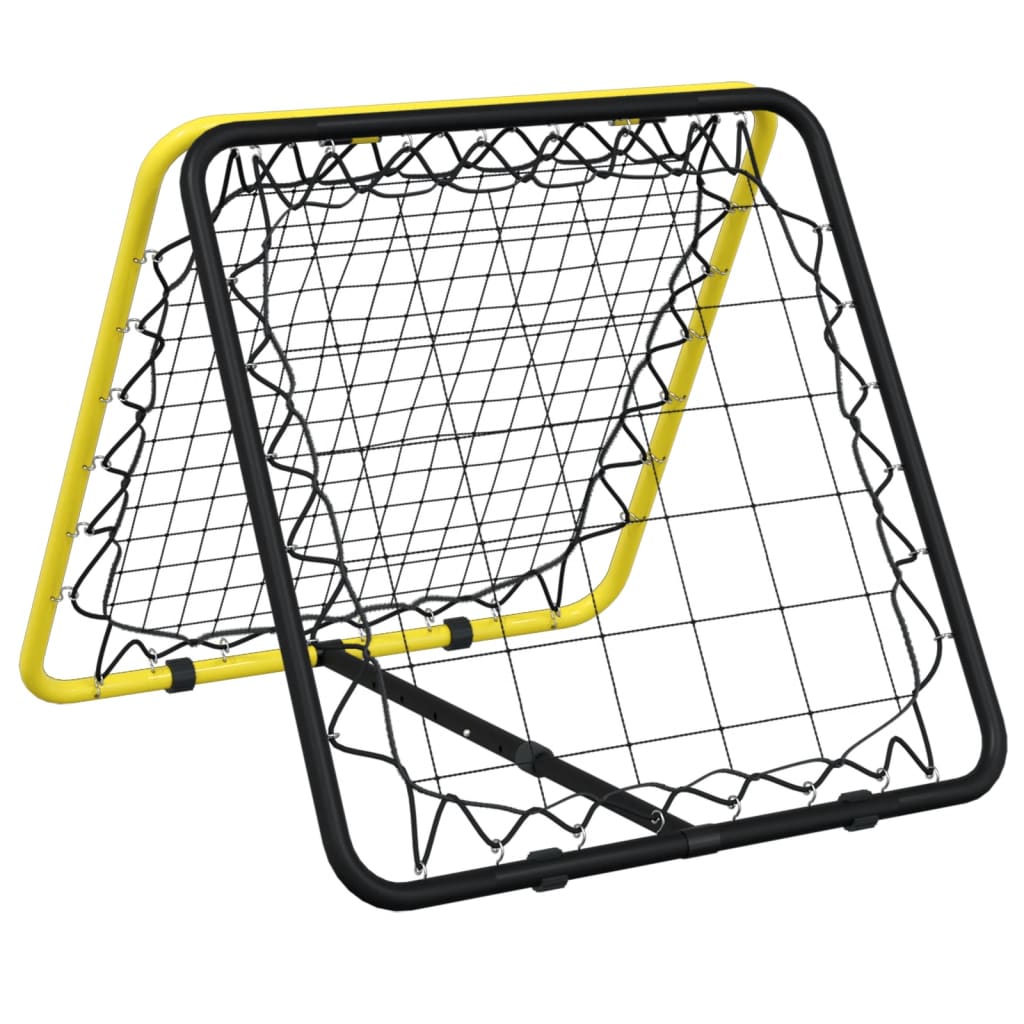 Vidaxl Football Rebonder Double acier réglable en acier et noir