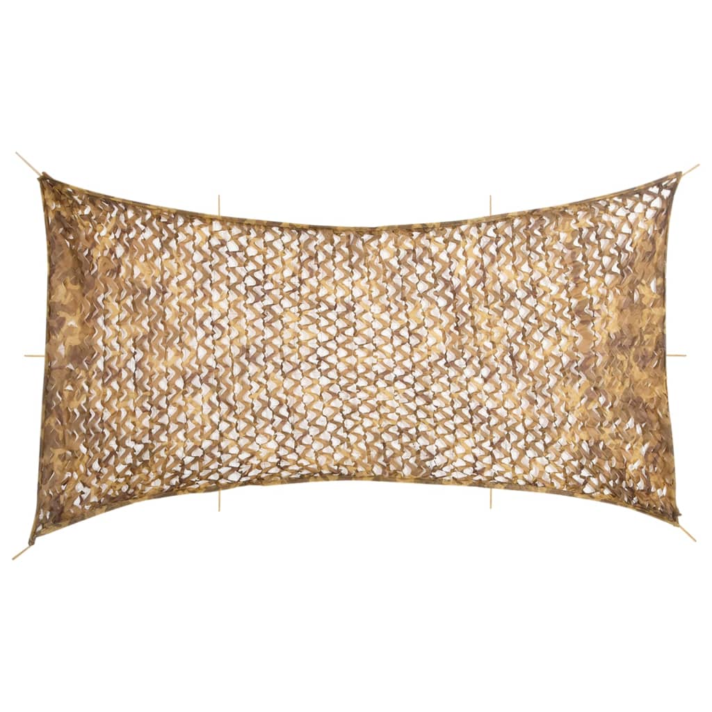 Vidaxl camouflagenet avec sac de rangement 708x423 cm sable -colored