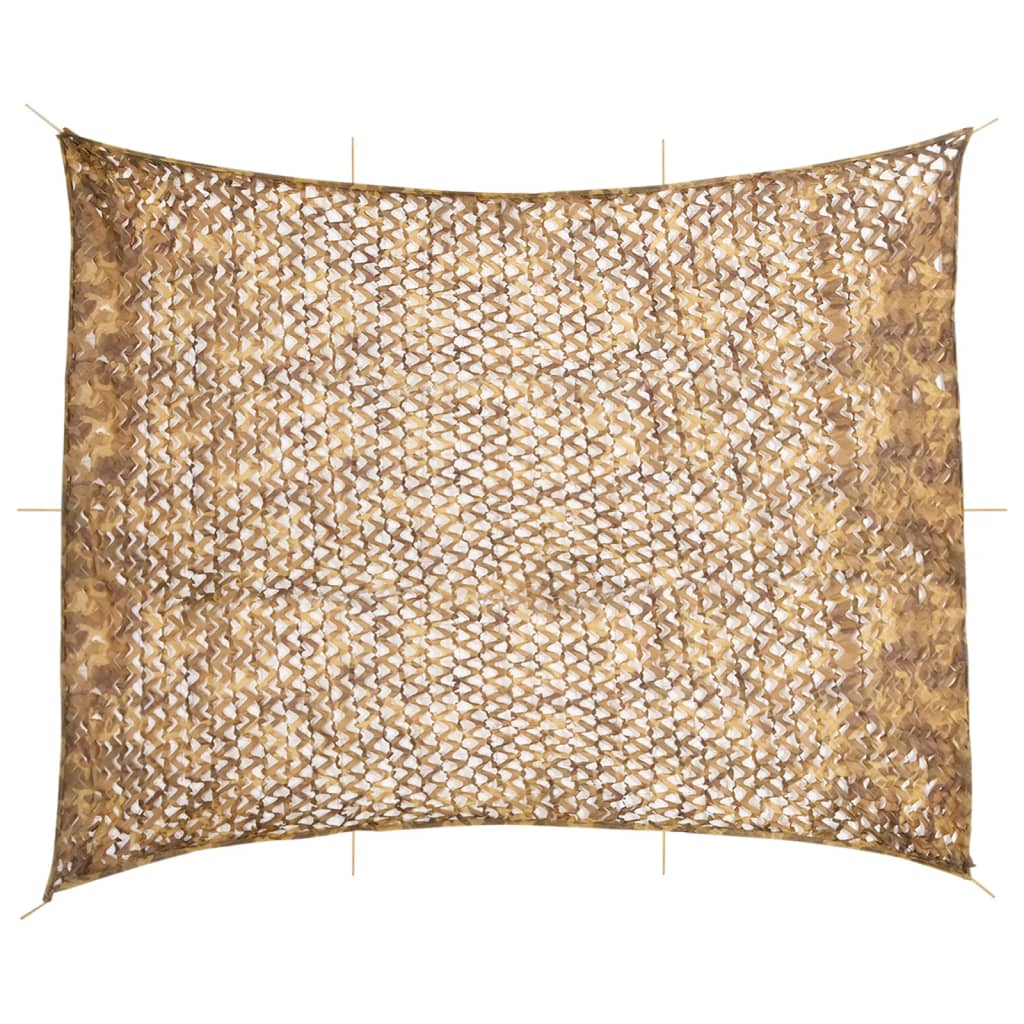 Vidaxl camoufagenet avec sac de rangement 618x512 cm sable -colored