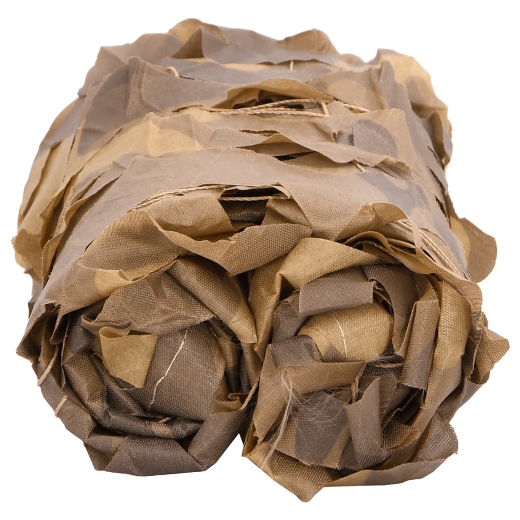 Vidaxl camoufagenet avec sac de rangement 618x512 cm sable -colored