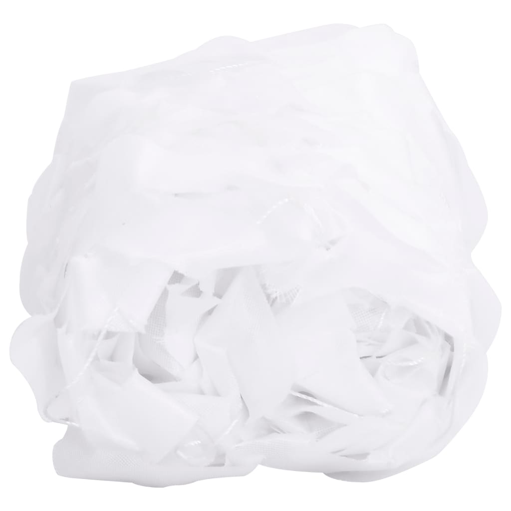 Vidaxl camoufagenet avec sac de rangement 844x142 cm blanc