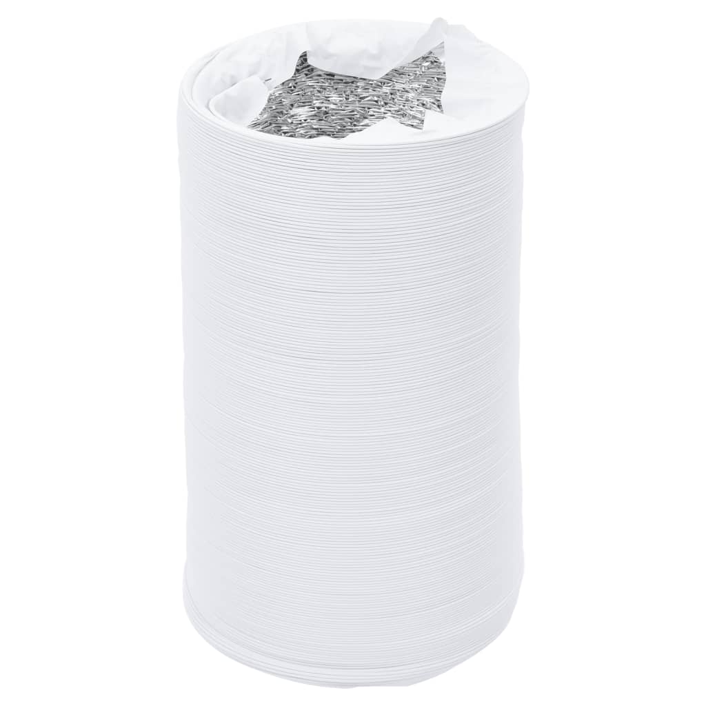 Tuyau de ventilation vidaxl Ø10 cm 6 m en aluminium et PVC