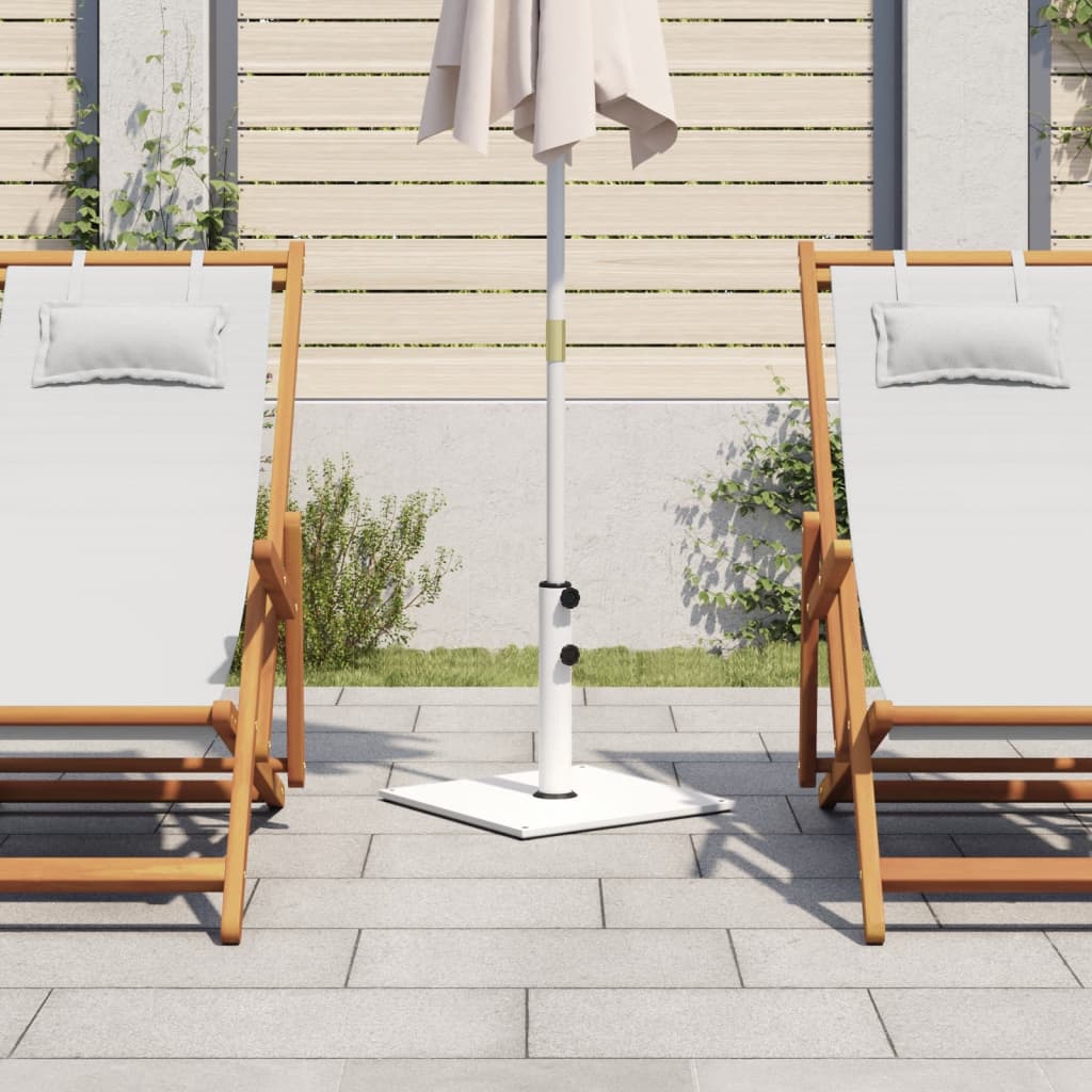 Base de parasol vidaxl pour les bâtons de Ø32 38 48 mm 17 kg carrés