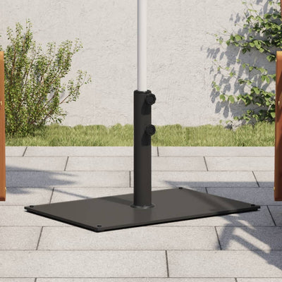 Base de parasol vidaxl pour les bâtons de Ø32 38 48 mm 15 kg rectangulaire