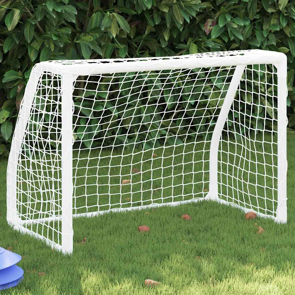 Vidaxl Children's Football Buts 2 ST avec balle 64x35x48 cm Métal blanc