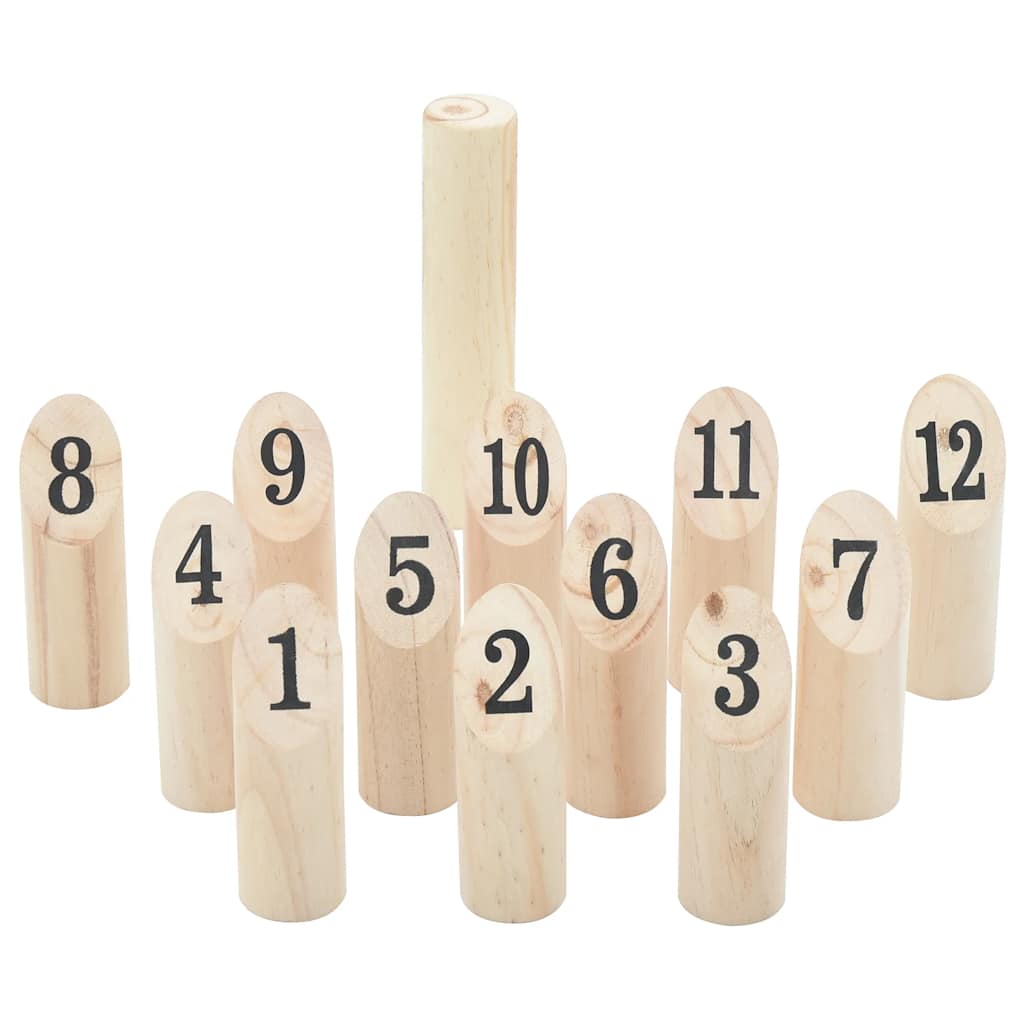 VIDAXL 13 pièces Nummerkubb Set avec sac de porte-porte