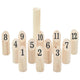VIDAXL 13 pièces Nummerkubb Set avec sac de porte-porte