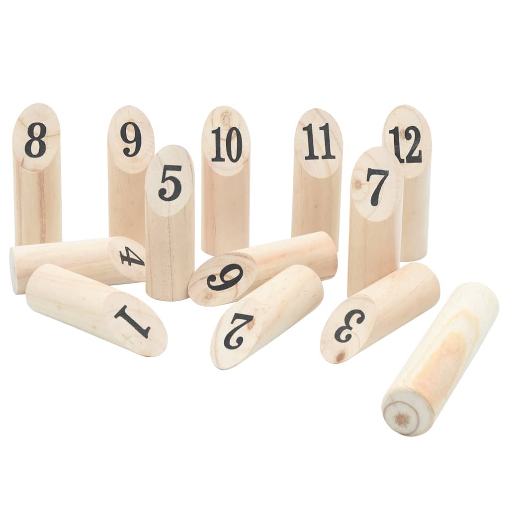 VIDAXL 13 pièces Nummerkubb Set avec sac de porte-porte