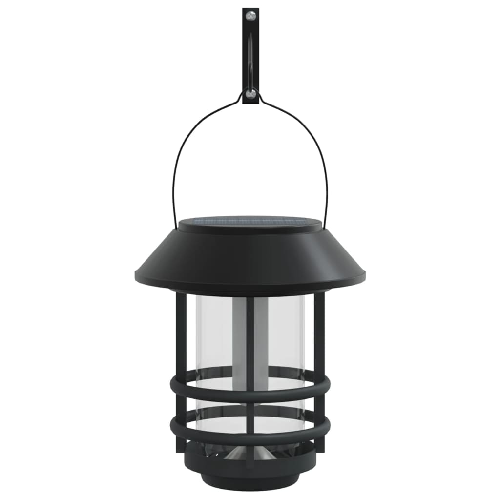 Vidaxl Wall Lanterns pour l'extérieur 2 st solaire flamme flamme blanc chaud