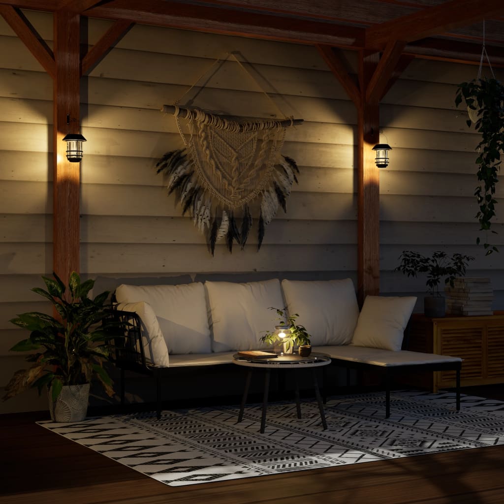 Vidaxl Mur Lantarns pour l'extérieur 4 st solaire blanc