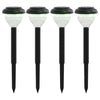 Vidaxl Garden Path Lighting 4 St Solar avec des broches au sol RVB et Warmwit