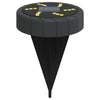 Vidaxl Ground Lampes 4 St Solar avec des broches moulues blancs chauds