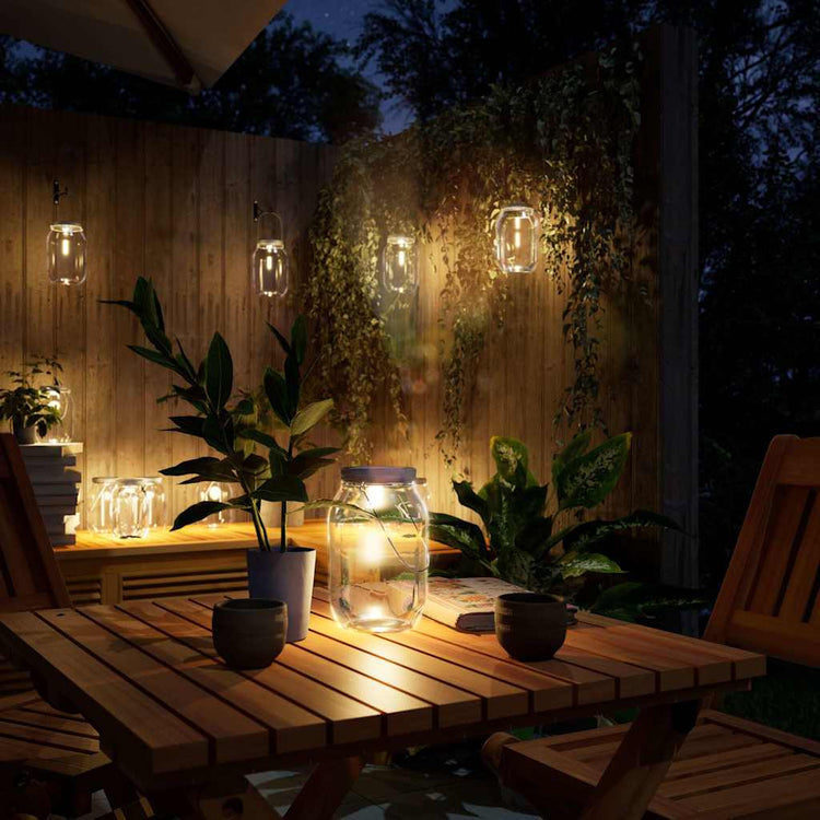 Vidaxl Garden Lanterns 12 ST Glass White White