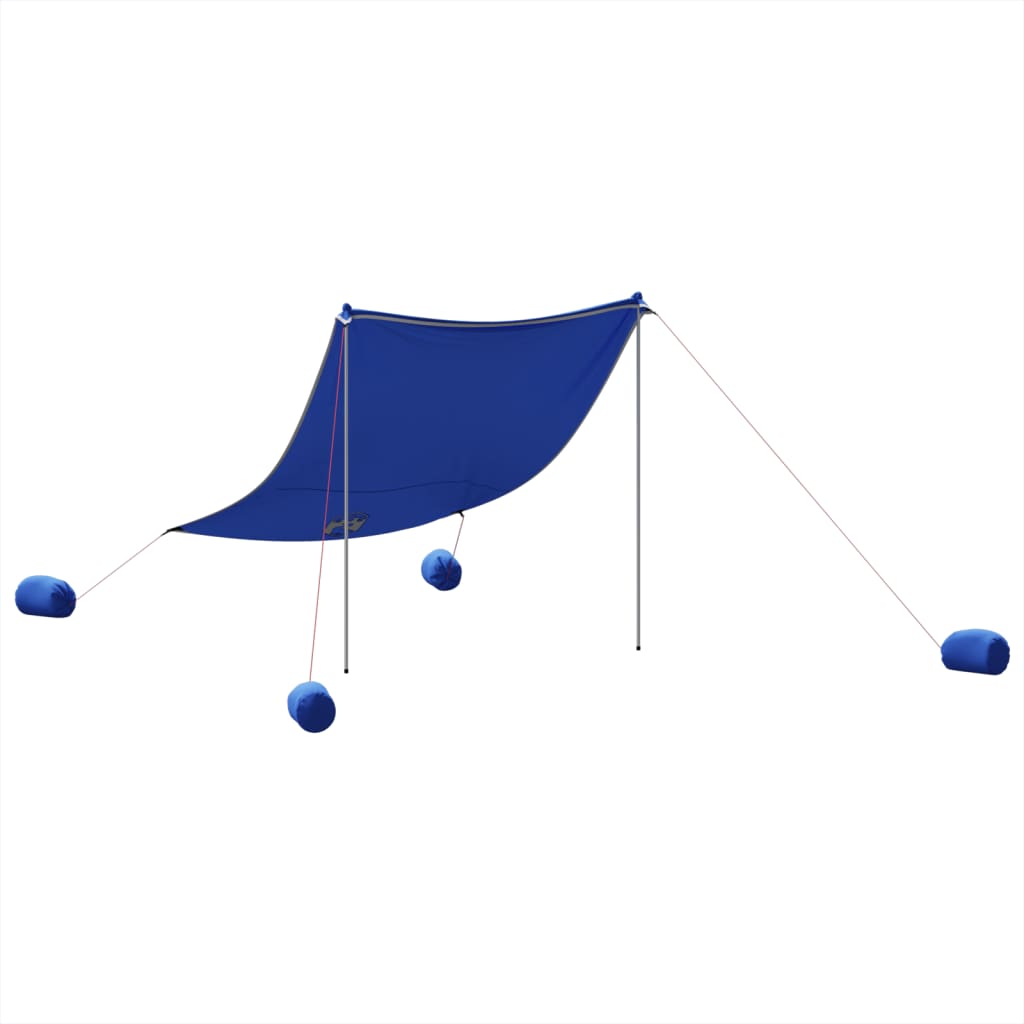 Vidaxl Beach auvent avec ancres de sable 214x236 cm bleu