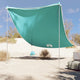 Vidaxl Beach auvent avec ancres de sable 214x236 cm vert