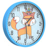 Horloge murale vidaxl Ø25,5 cm en polystyrène et bleu en verre