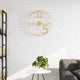 Horloge murale vidaxl Ø50 cm en fer or couleur