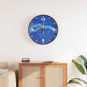 Horloge murale vidaxl avec cadran et mains lumineuses Ø30 cm bleu - afbeelding 1