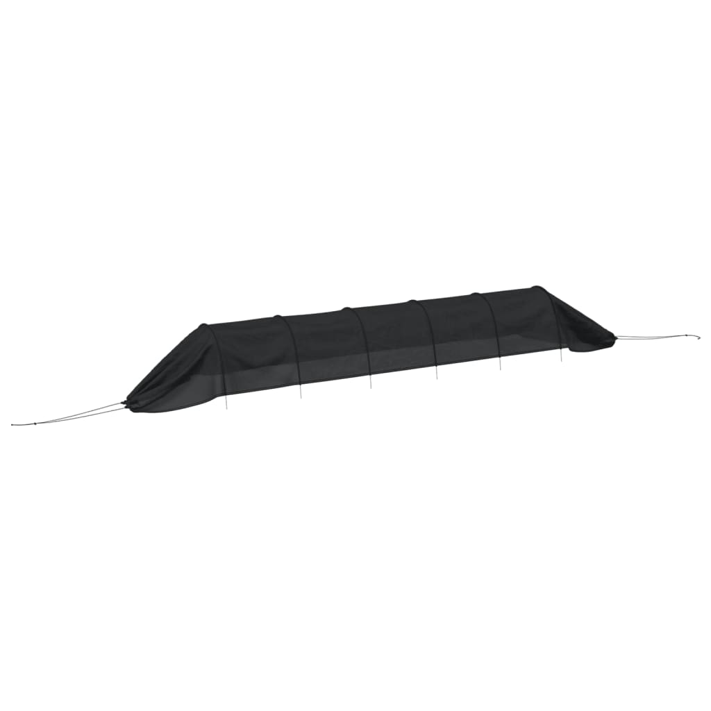 Vidaxl Grow Tunnel 300x50x48,5 cm en acier et en polyéthylène noir