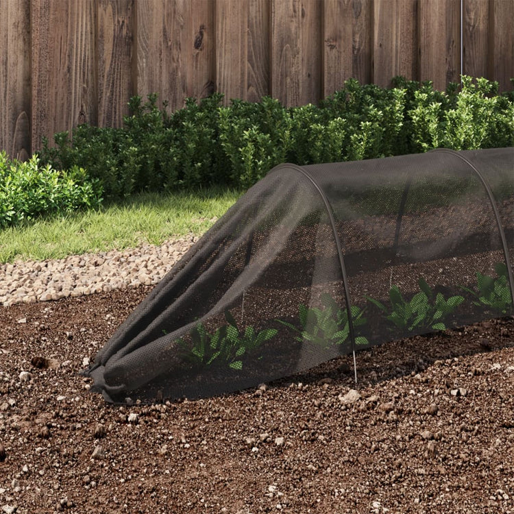 Vidaxl Grow Tunnel 300x50x48,5 cm en acier et en polyéthylène noir