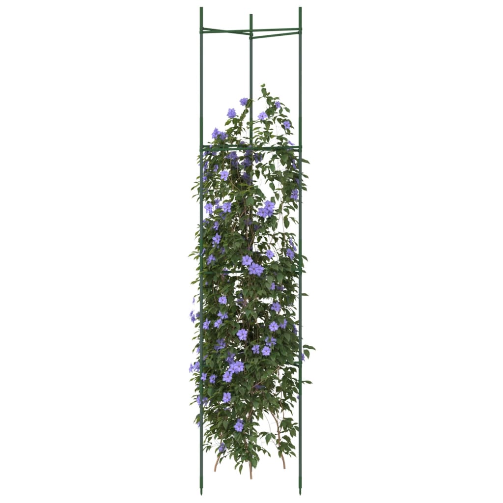 Vidaxl Tomate Cage 2 ST 154 cm en acier et polypropène