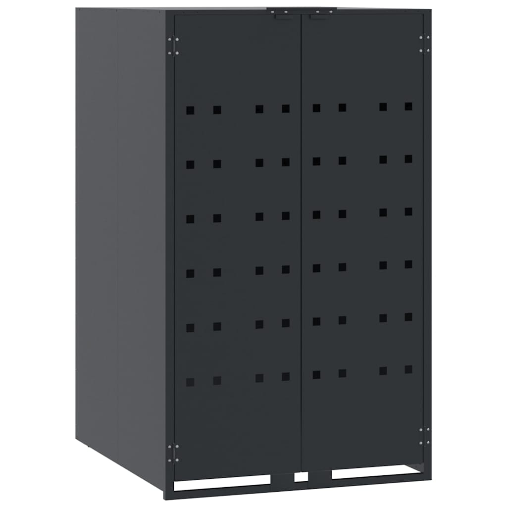 Stockage de conteneur vidaxl pour 1 conteneur 69x79x117 cm anthracite en acier