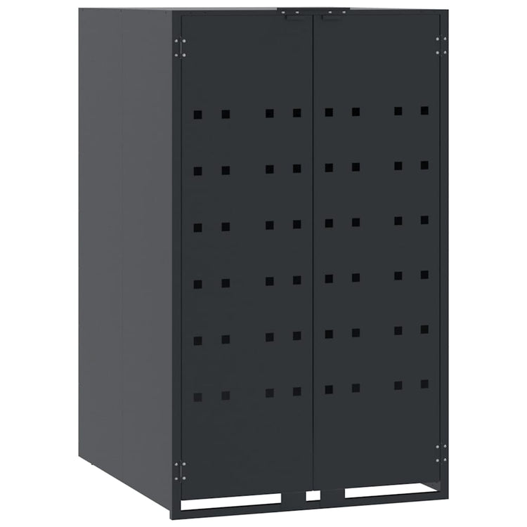 Stockage de conteneur vidaxl pour 1 conteneur 69x79x117 cm anthracite en acier