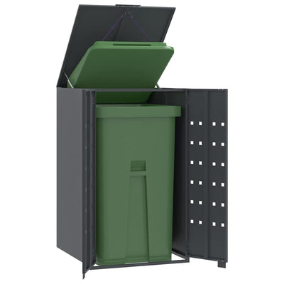 Stockage de conteneur vidaxl pour 1 conteneur 69x79x117 cm anthracite en acier
