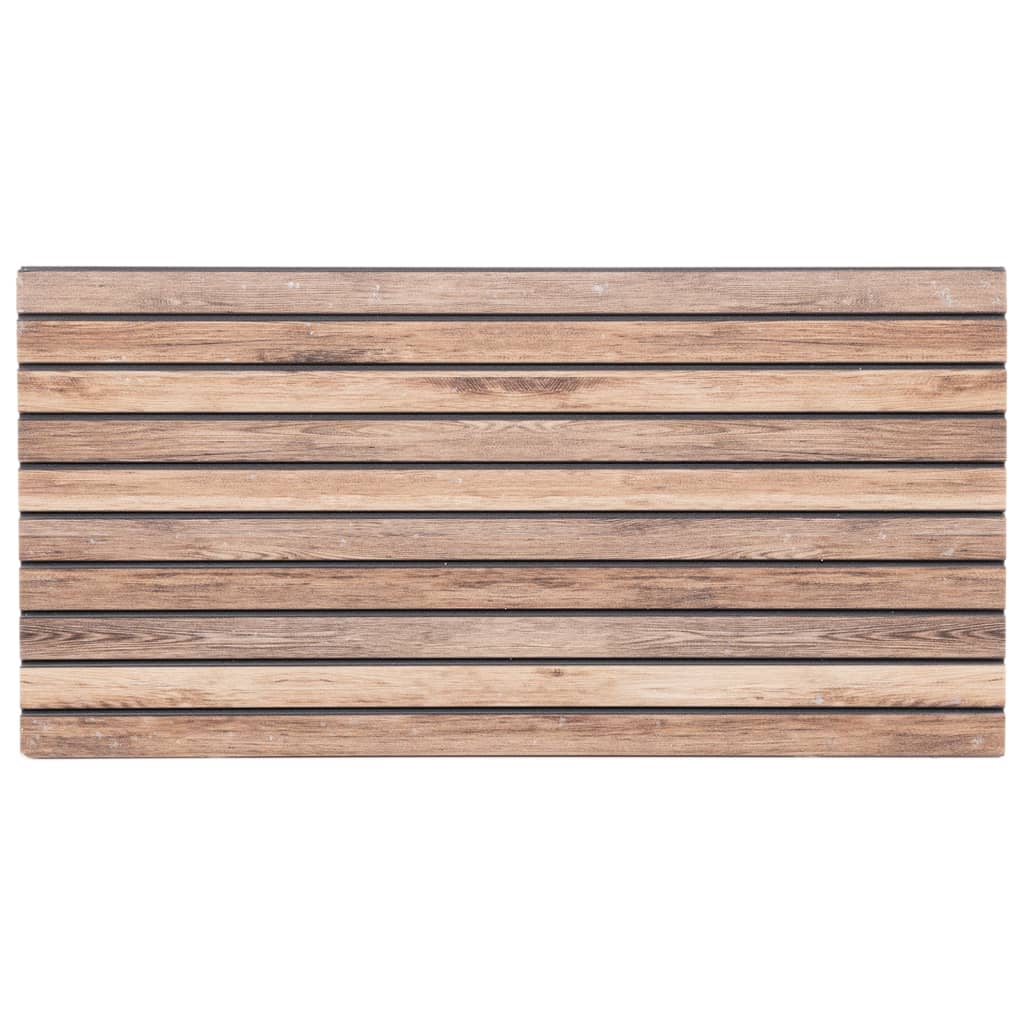Panneaux muraux vidaxl 5 ST 3D 100x50 cm EPS brun clair