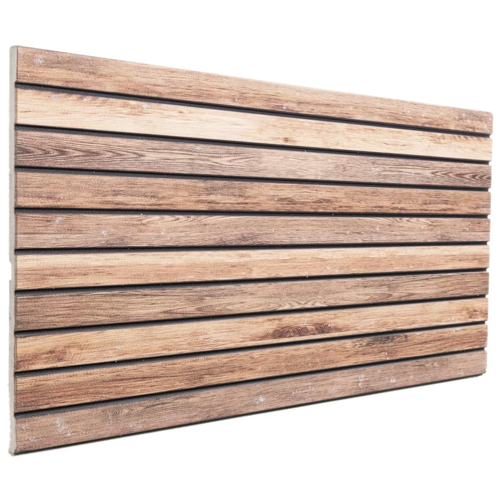Panneaux muraux vidaxl 5 ST 3D 100x50 cm EPS brun clair