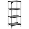 Rack de rangement Vidaxl avec top noir 40x30x95 cm en acier