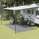Tapis de tente Vidaxl 4,5x2,5 M anthracite -colored