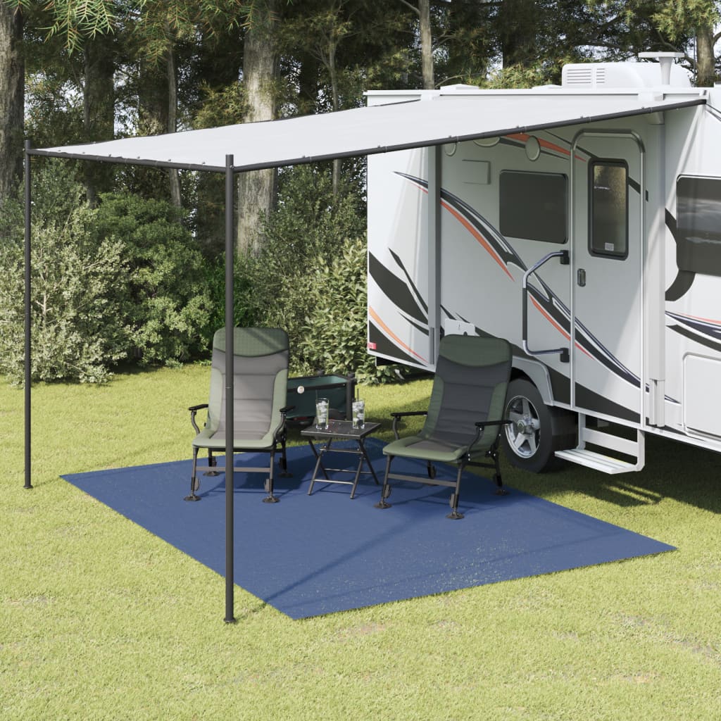 Tapis de tente Vidaxl 3,5x2,5 m bleu