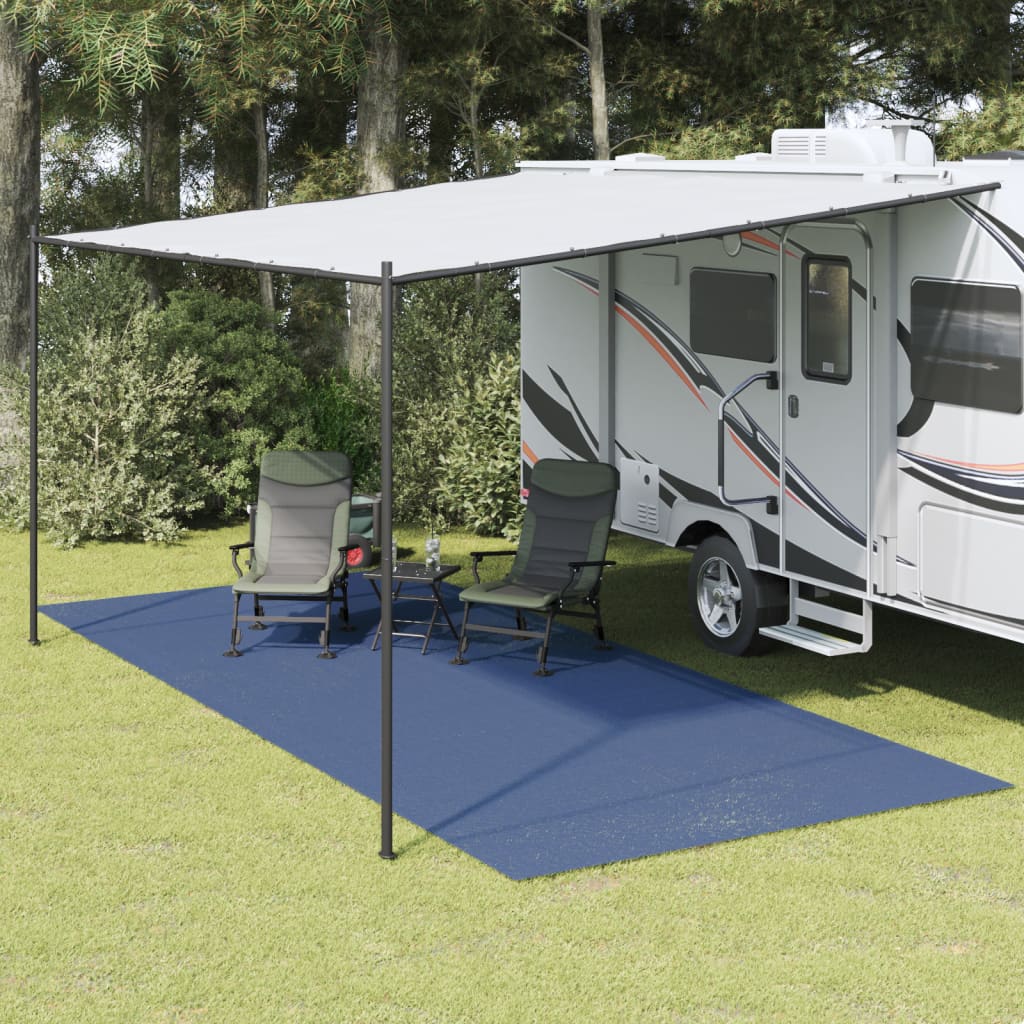 Tapis de tente Vidaxl 6x2,5 m bleu