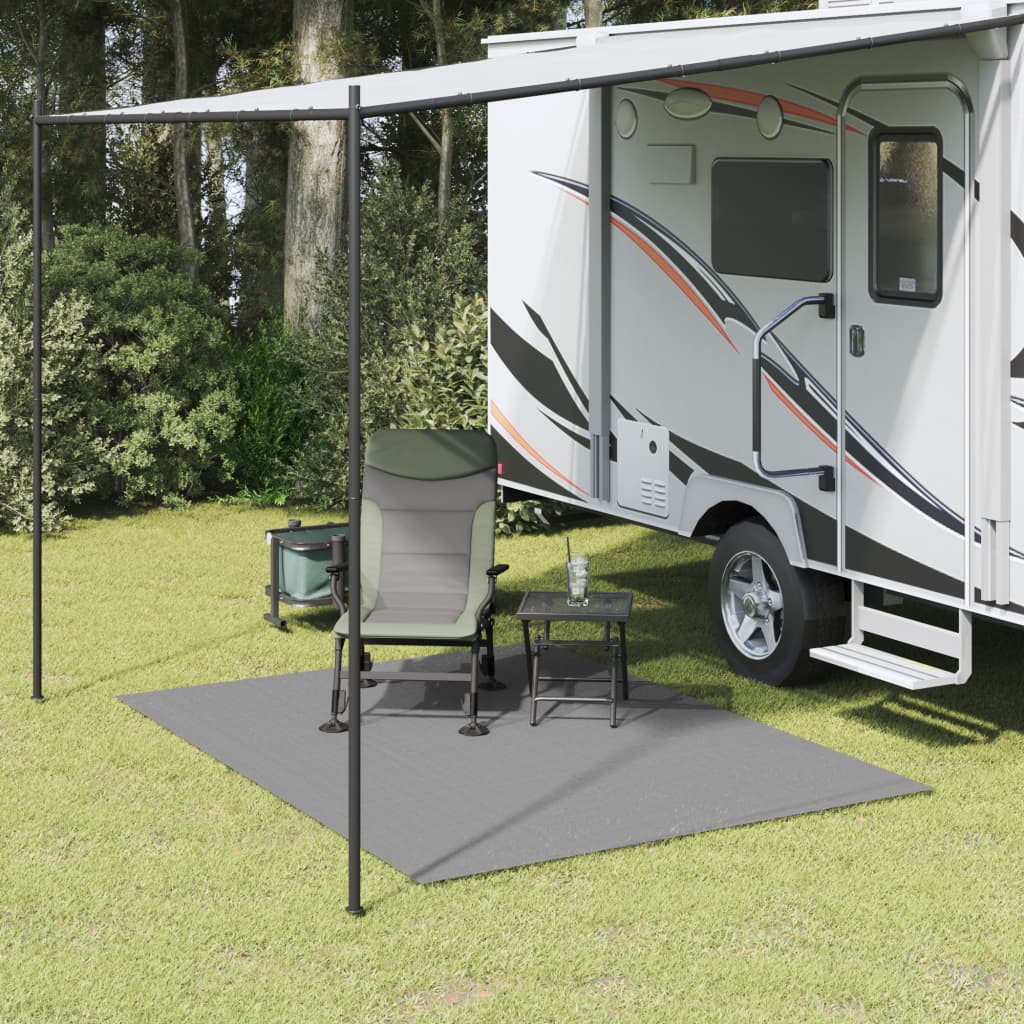 Tapis de tente Vidaxl 4x2 m gris clair