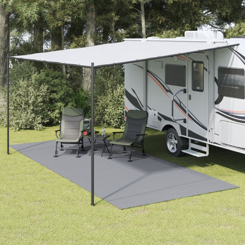 Tapis de tente Vidaxl 6x2,5 m gris clair