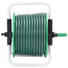 Vidaxxl enrouleur de tuyau avec kit de raccord de tuyau 0,5 30 m autoportant PVC vert