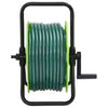 Enrouleur de tuyau autoportant Vidaxl avec tuyau vert PVC de 50 m