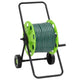 Chariot enrouleur Vidaxl avec tuyau PVC vert 30 m