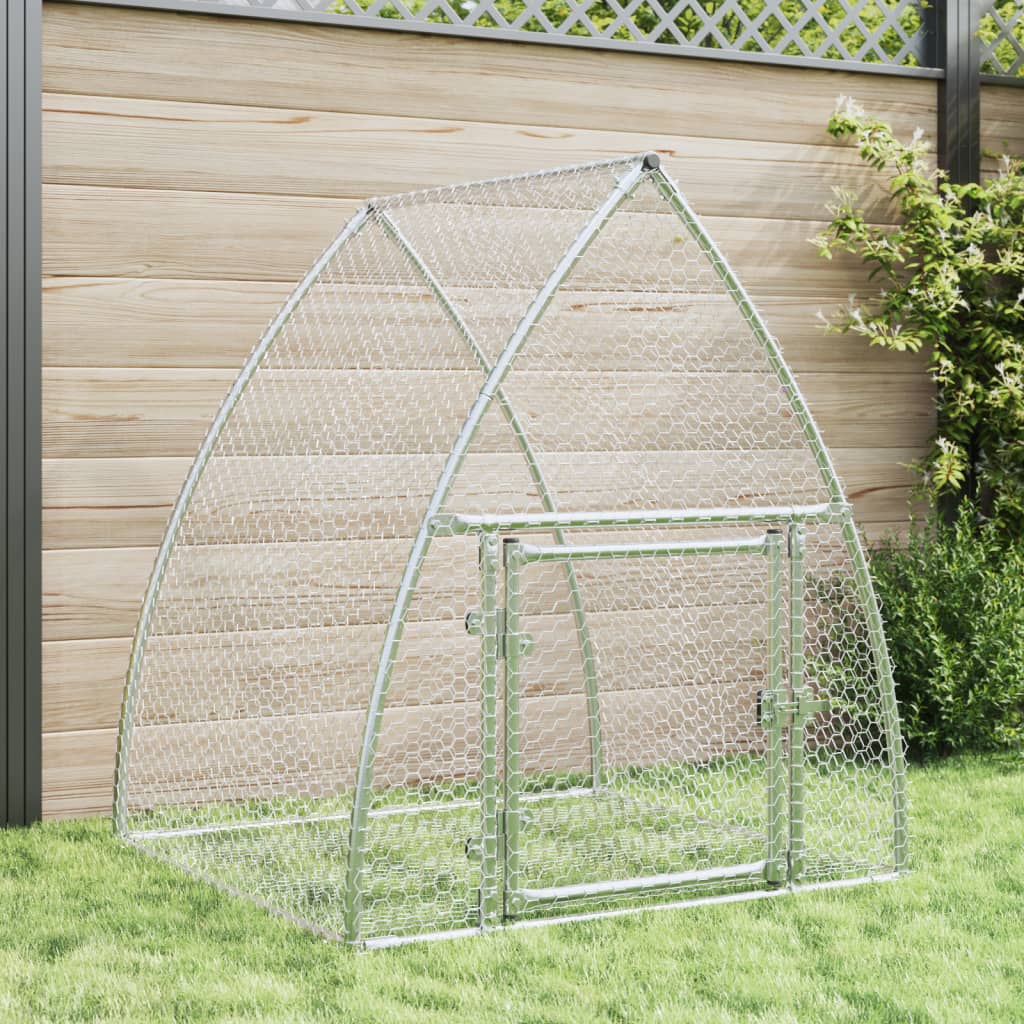 Vidaxl Rabbit Hutch 100x105x120 cm en acier galvanisé en acier de couleur
