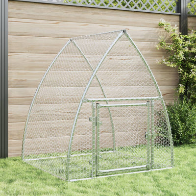 Vidaxl Rabbit Hutch 100x105x120 cm en acier galvanisé en acier de couleur