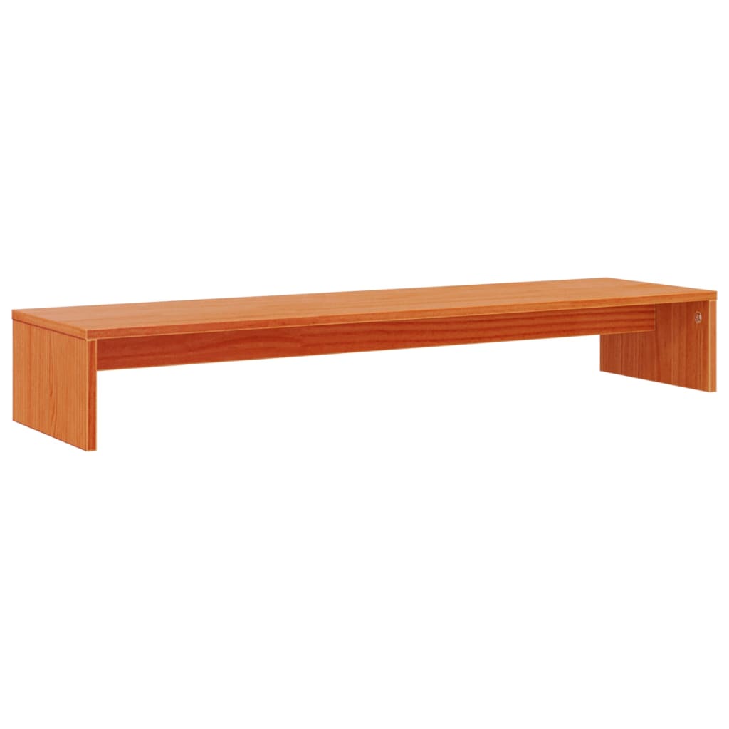 Vidaxxl support pour écran 100x27x15 cm pin massif, marron lavé