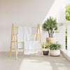 Échelle de serviette Vidaxl avec 4 sports 90x50x100 cm de bambou