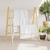 Échelle de serviette Vidaxl avec 4 sports 90x50x100 cm de bambou