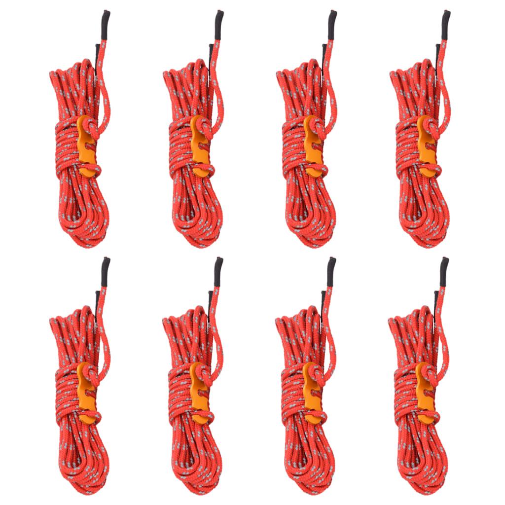 Vidaxl Tentscheer Lignes avec des tendeurs 8 St reflétant 4 m 4 mm