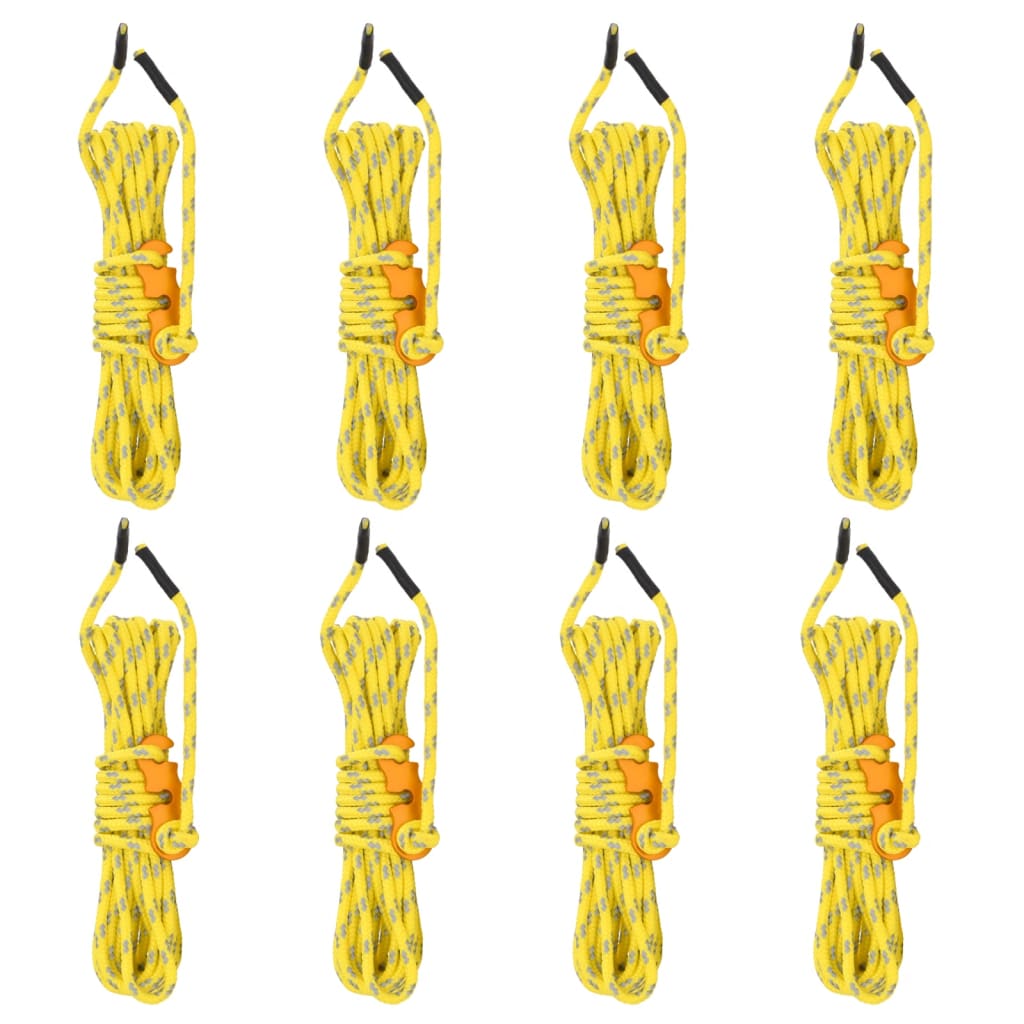 Vidaxl Tentscheer Lignes avec des tendeurs 8 St reflétant 4 m 4 mm