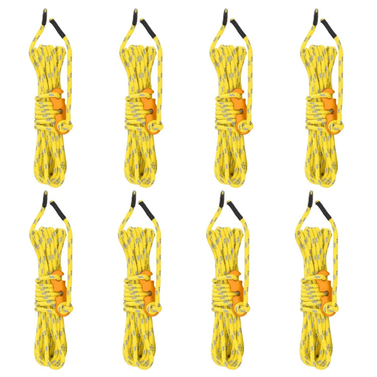 Vidaxl Tentscheer Lignes avec des tendeurs 8 St reflétant 4 m 4 mm