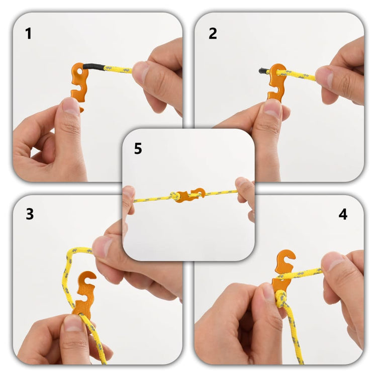 Vidaxl Tentscheer Lignes avec des tendeurs 8 St reflétant 4 m 4 mm