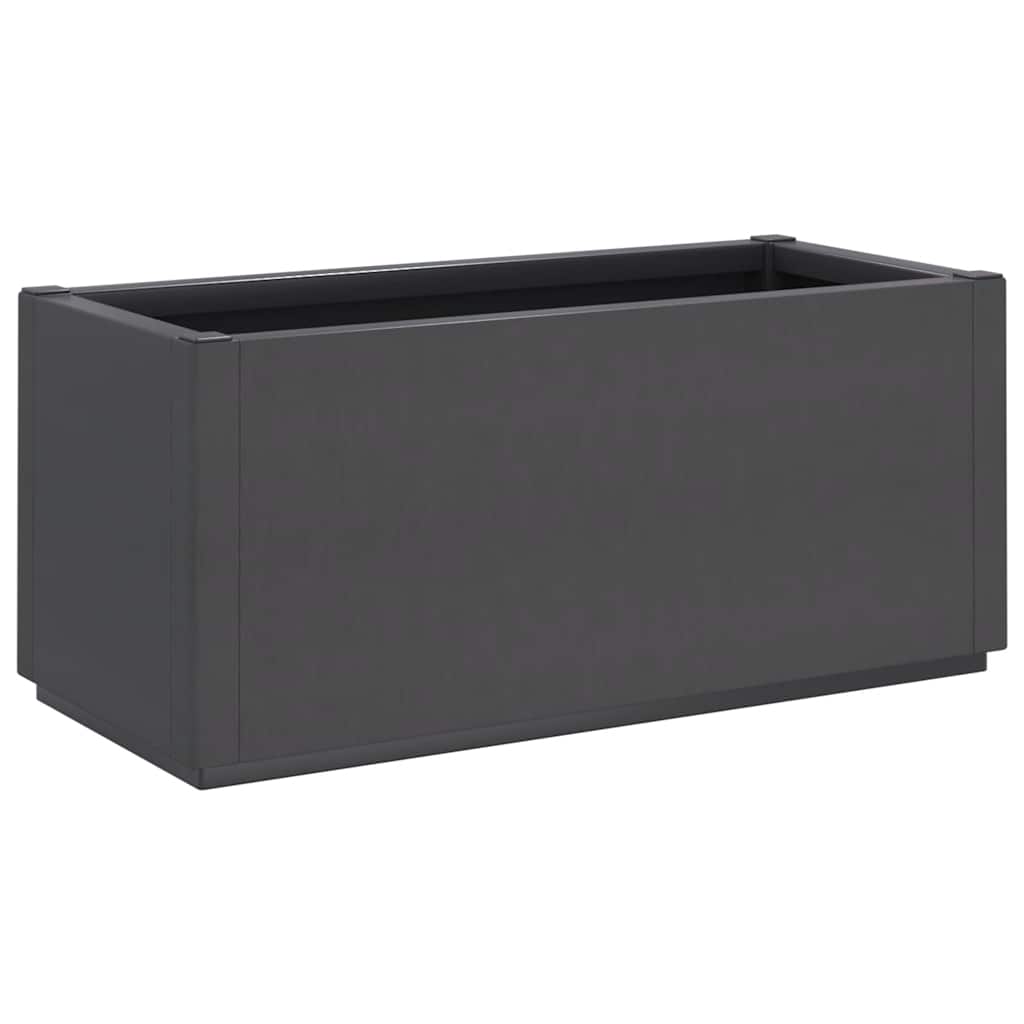 Boîte de planification de Vidaxl 80x36x35 cm en polypropène gris foncé