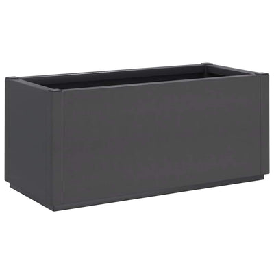 Boîte de planification de Vidaxl 80x36x35 cm en polypropène gris foncé